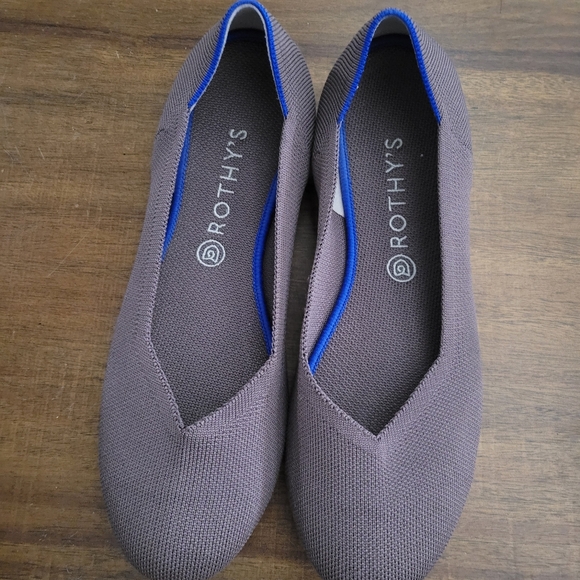 Rothy's Round Toe Taupe Flats SZ 12 - Picture 1 of 3